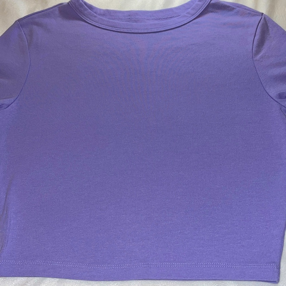 Light Purple Crop top.